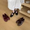 Flat-bottomed Mary Jane Shoes Women's Shoes Spring and Autumn 2025 New Round Head Shallow Mouth One-word Belt with Skirt Single Shoes