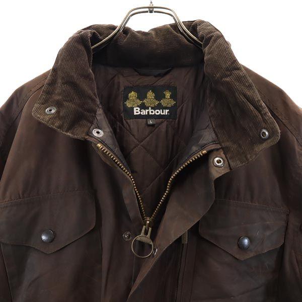 Barbour Jaqueta encerada SAPPER L Marrom cera Masculina Usada
