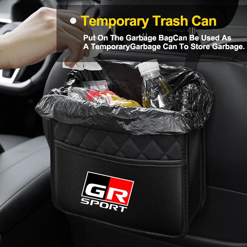 Car Multi-function Storage Bag Automobile Seat Back Storage Pocket for Toyota TRD GR Corolla Avensis Yaris Rav4 Hilux Auris Camry Prius