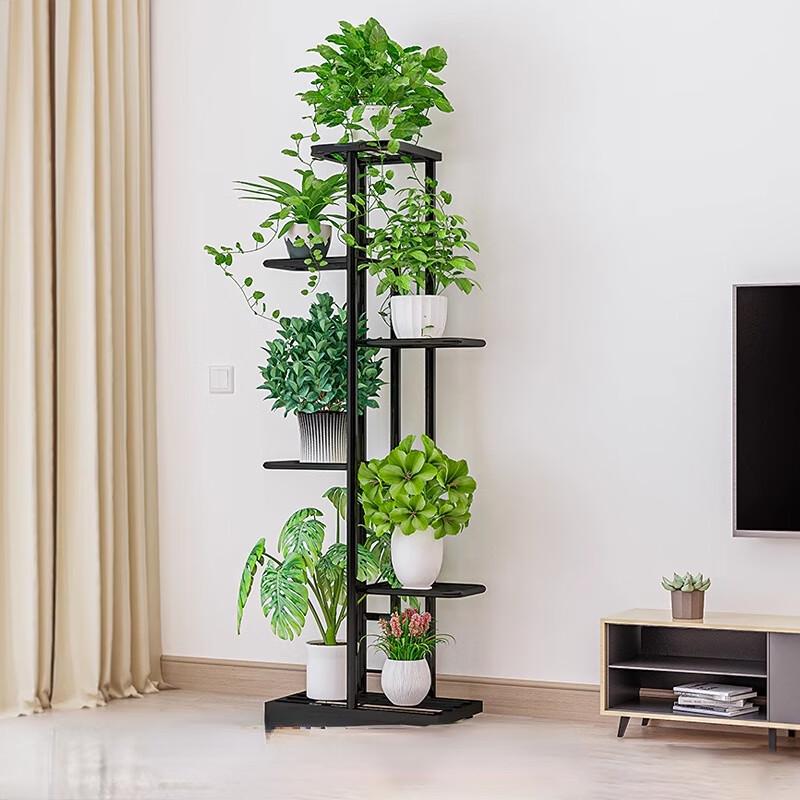 Maididuo 5-Tier Wrought Iron Balcony Plant Stand