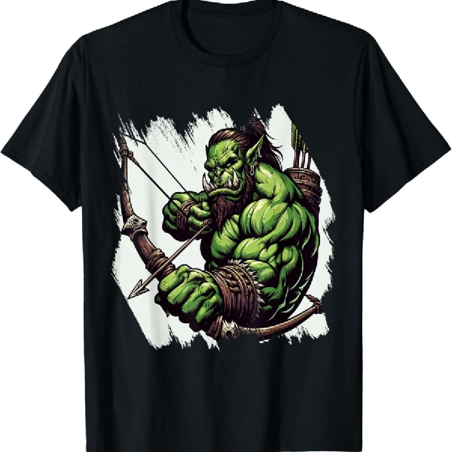 

Archer Orc Warrior Orcs Costume Fantasy Creature T-Shirt XXXXXL