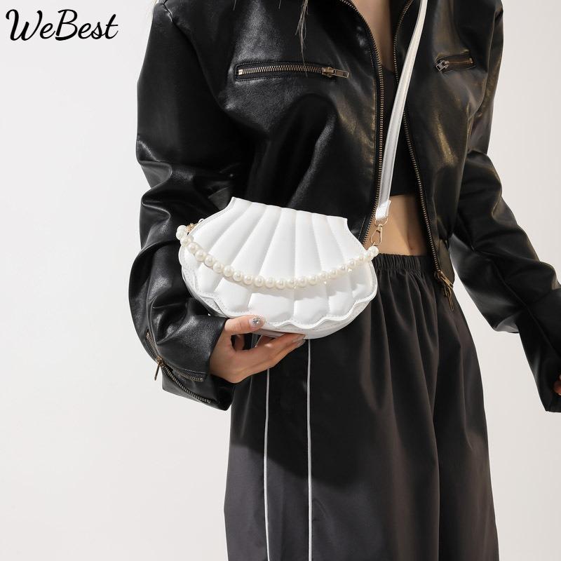 

Simple Crossbody 2025 New Shoulder Bag Niche Shell Bag чорний
