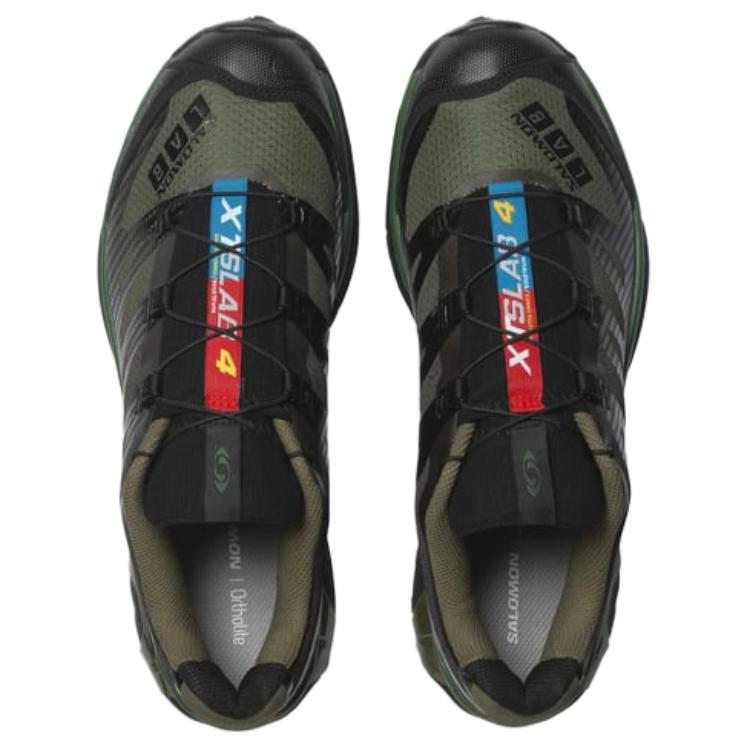 SALOMON XT-4 OG Comfortable Versatile Non-Slip Durable Low-Top Trail Running Shoes Unisex Sneaker Deep-Olive-Green 475685