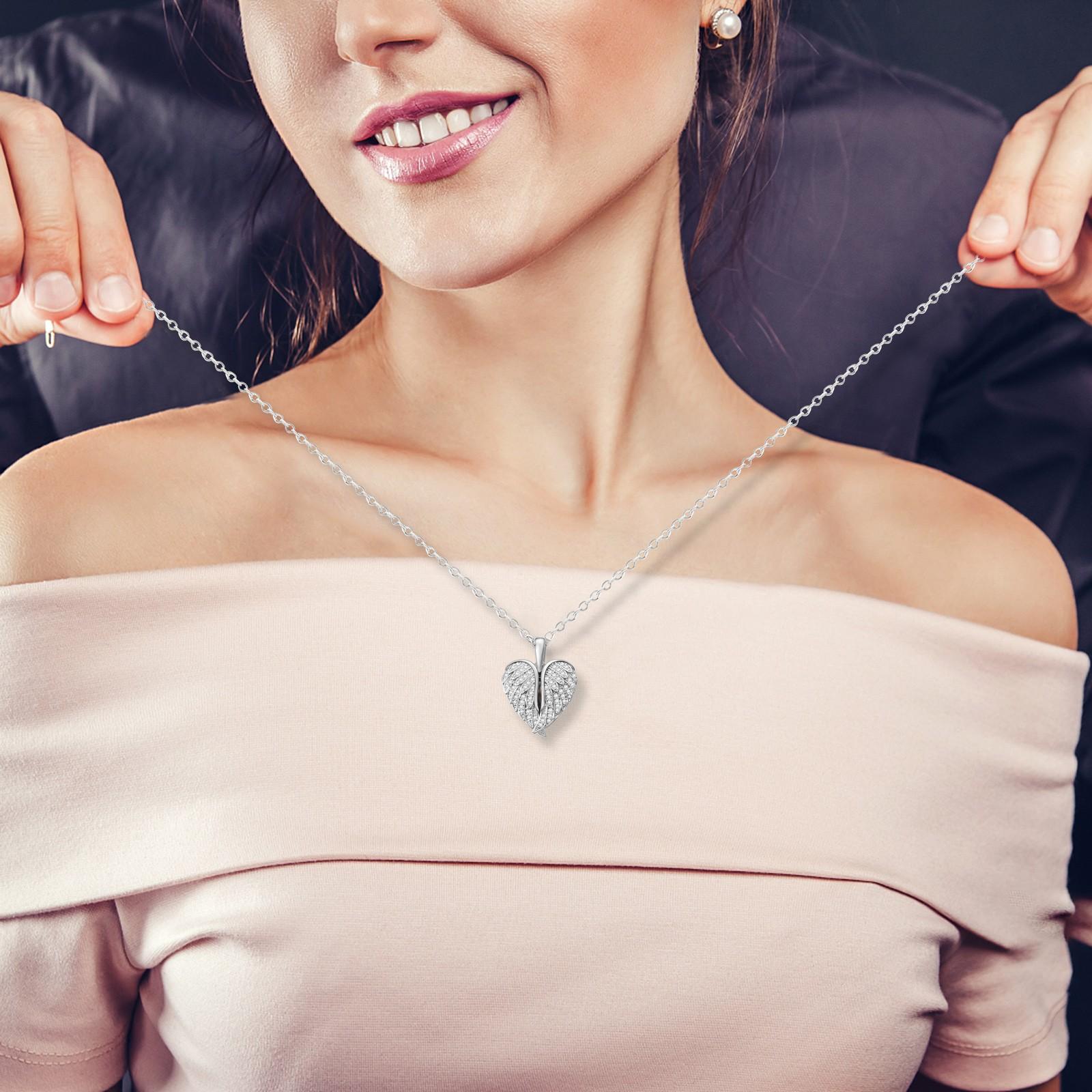 

Модное раскладывающееся двухслойное ожерелье в форме сердца One Size серебряный