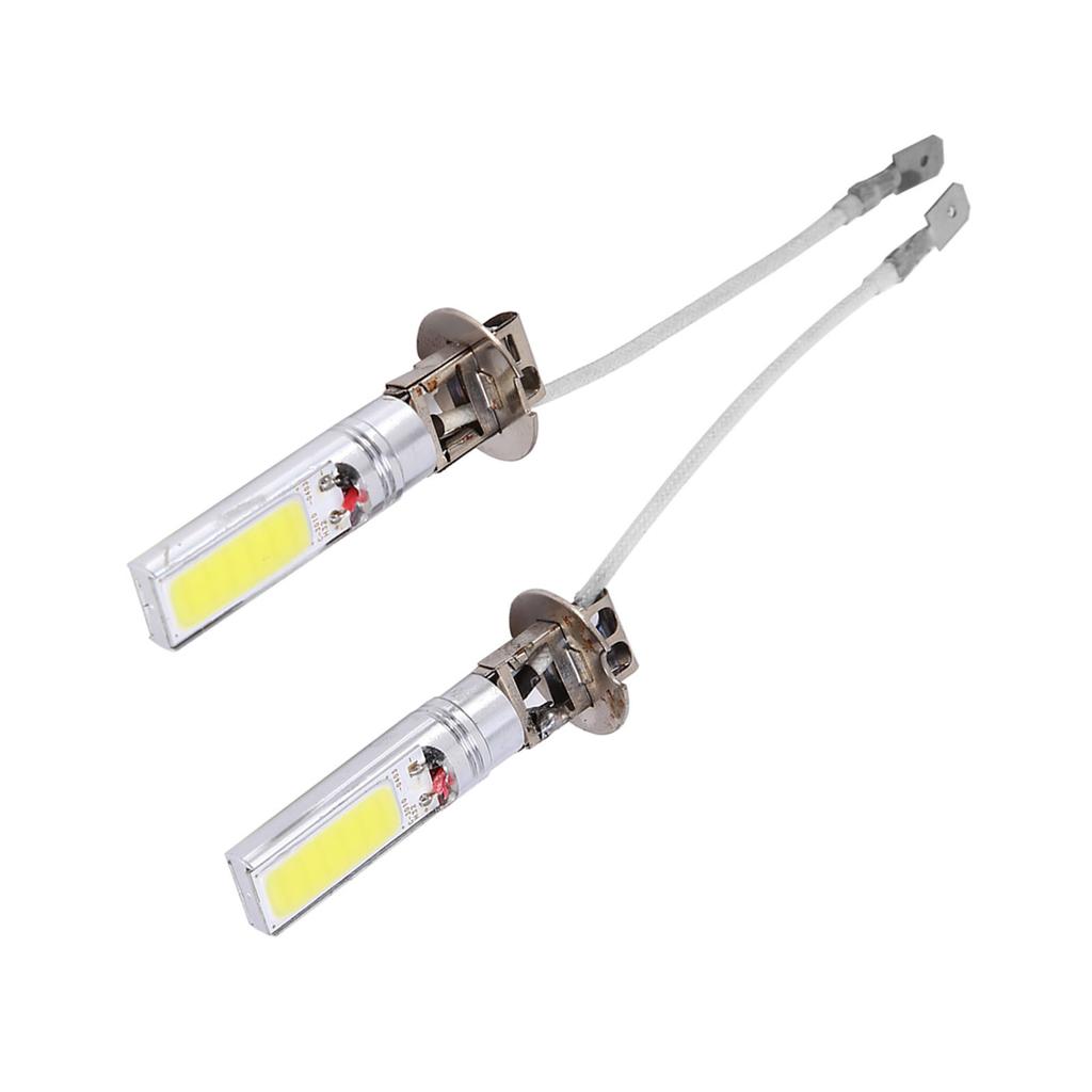 2Pcs H3 COB LED Helle Xenon Weiß 6000K Auto Auto Nebel Licht Lampe Birne 12V 10W