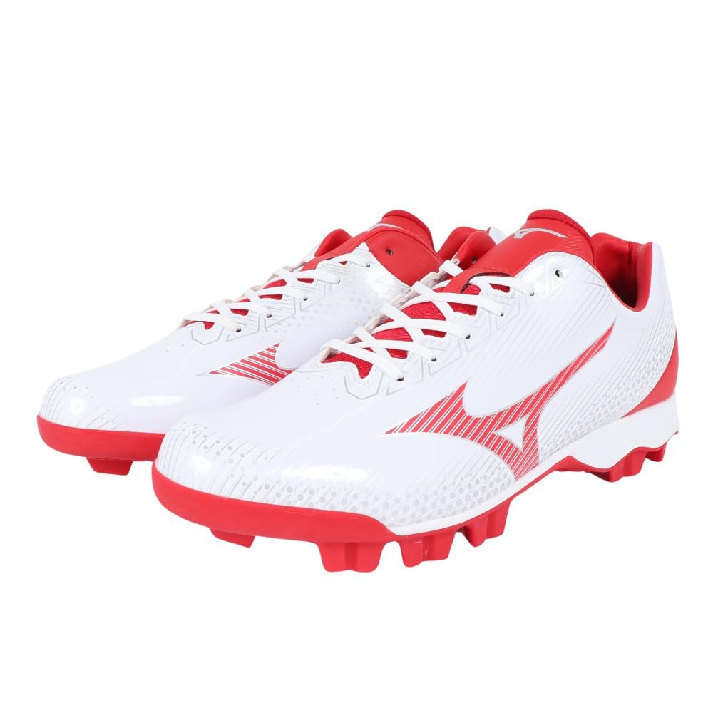 

Mizuno Baseball Point Spikes White Spa 3E Wave Light Revo 11GP2221 miz22fw