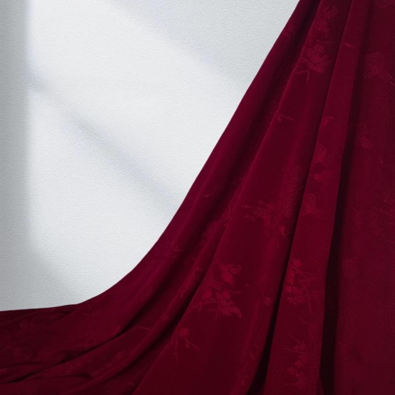 Lantern Relief Jacquard Fabric Stretch Knitted Fabric DIY Dress Hanfu Cheongsam Children's Clothes for Sewing Design Cloth