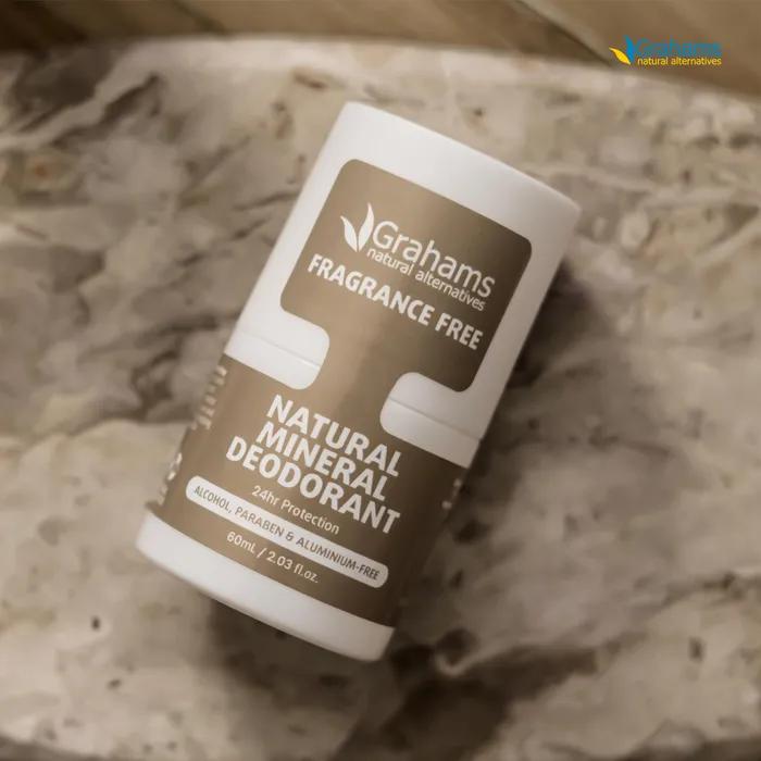 Natural Mineral Deodorant Roll-on Unscented 60mL