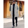 Male Streetwear Jackets Man's Solid Color Casual Outerwear And Coats Single Breasted Lapel Wool Men's Jacket For Spring Winter
