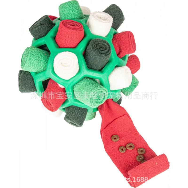 Interactive Dog Snuffle Ball Toy TPR Hollow Treat Dispensing Puzzle Mental Stimulation Anti-Destructive Behavior