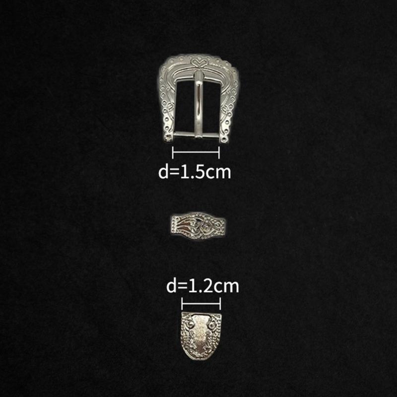 Replacement Belt Buckle Single Prong Metal Leather Craft Belt Buckle Photo Props Punk Belt Buckles for Men Women
