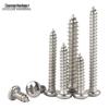 Zhuozan 304 Stainless Steel Round Pan Head Phillips Self-Tapping Wood Screws