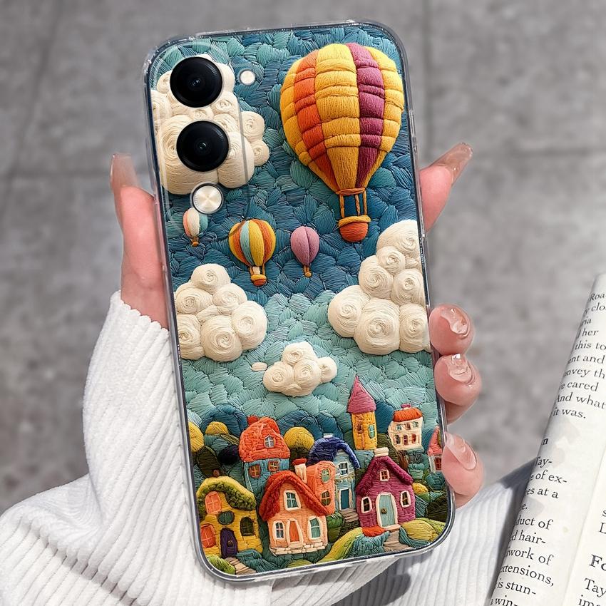 Fashion Casing For Vivo Y04 Y02 Y02a Y02s Y400 Pro X200 Ultra X200s Phone Case Lovely Cat Panda Shell Transparent TPU Soft Silicone Shockproof Housing