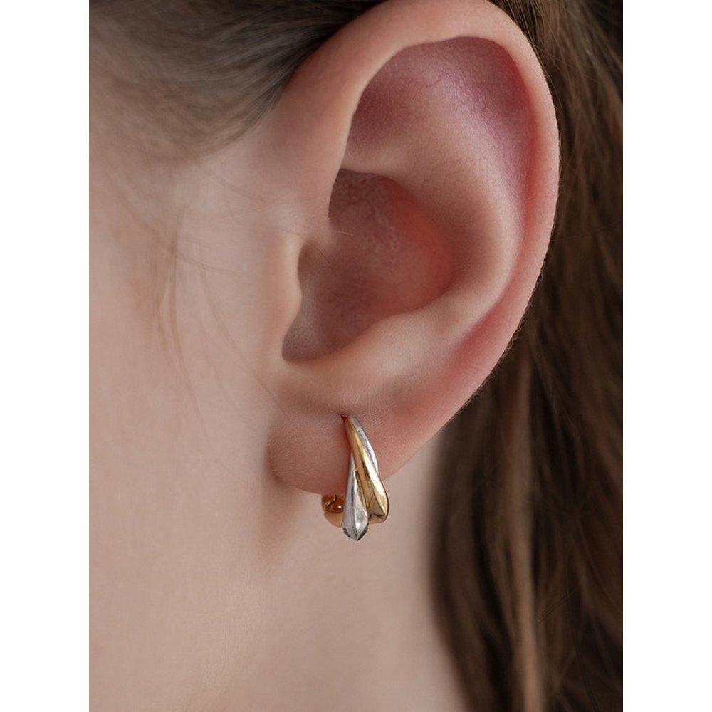 Mystic Twist Hoop Earrings Ec3127 (M/L)