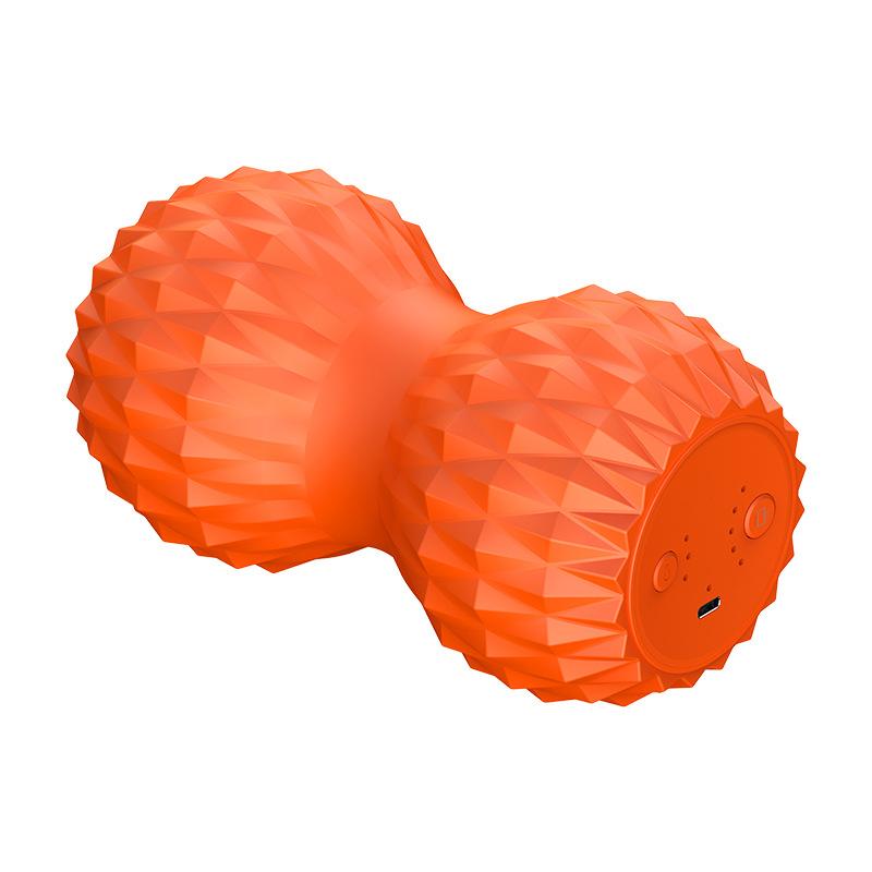 

Electric Massage Roller Peanut Ball Yoga Column Deep Tissue Muscle Relaxer for Leg Back Body Shaping Fitness Equipment оранжевый