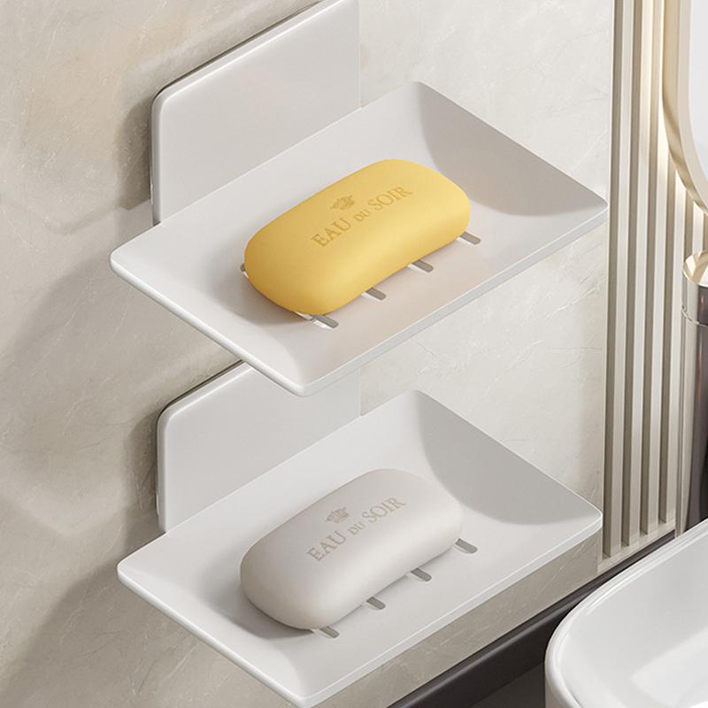 Stainless Steel Soap Holder Bathroom Shower Storage Soap Tray Mesh Rack oap Dishes Wall Mounted Drain Soap Box Bathroom Access