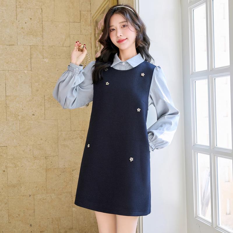 2025 Spring Slimming Vest Dress: Fashion-Forward Two-Piece with Fragrance Style, YJ8512