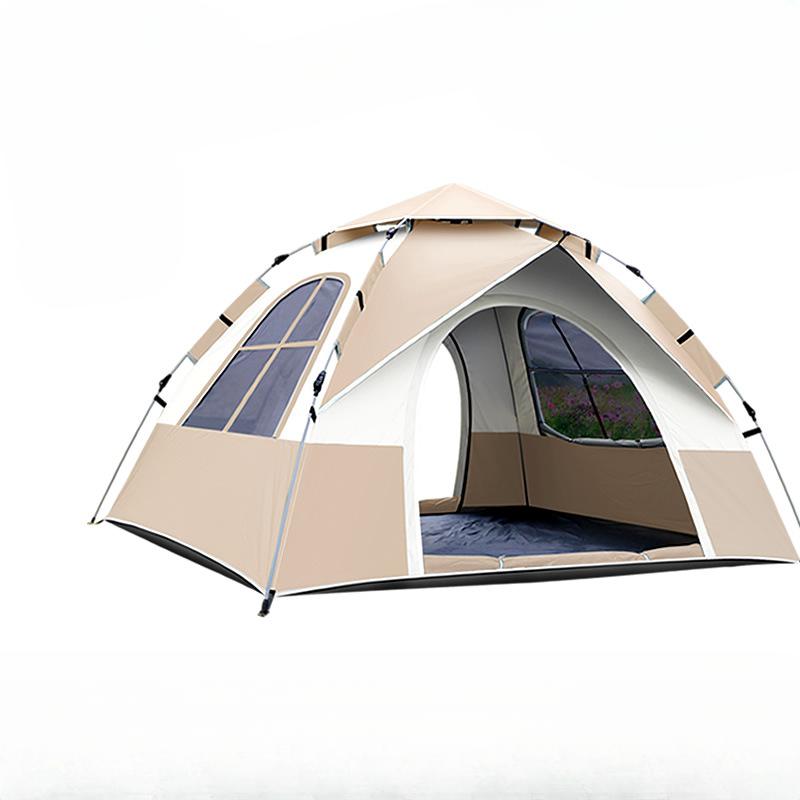Outdoor Camping Folding Fully Automatic Tent for 3-4 People On The Beach, Simple and Quick To Open, Double Rain and Dew Proof
