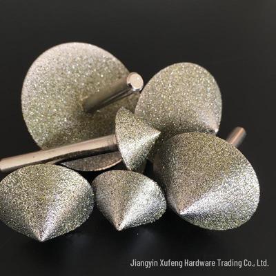 Umbrella-Shaped Diamond Grinding Head, 60-120 Mesh, 6*90 Degree Pointed, for Stone Engraving and Grinding.