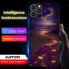 Heart Blossom Sound Control LED Glowing Case – Luminous Glass Cover for IPhone Samsung