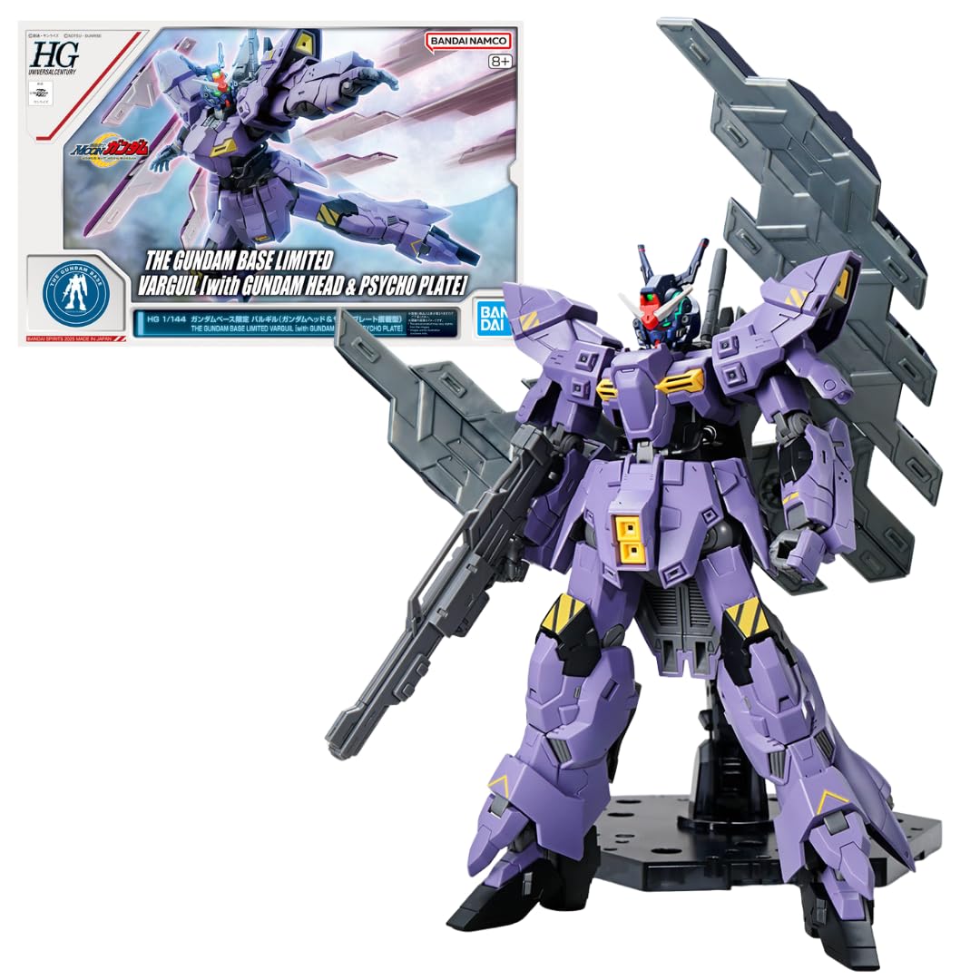 

HG Gundam Base Ограниченная серия Голова Баргила с установленной Психо-пластиной Мобильный костюм MOON Gundam Пластиковая модель 1/144 (Гандам и Тип) фиолетовый