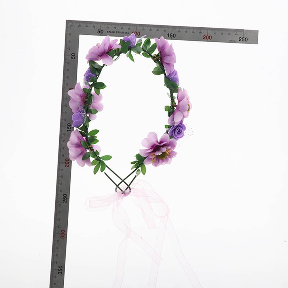 Blumenstirnband Party Blumenkränze Stirnband Damen Kopfschmuck Floral Tiara Stirnband Rosenblume