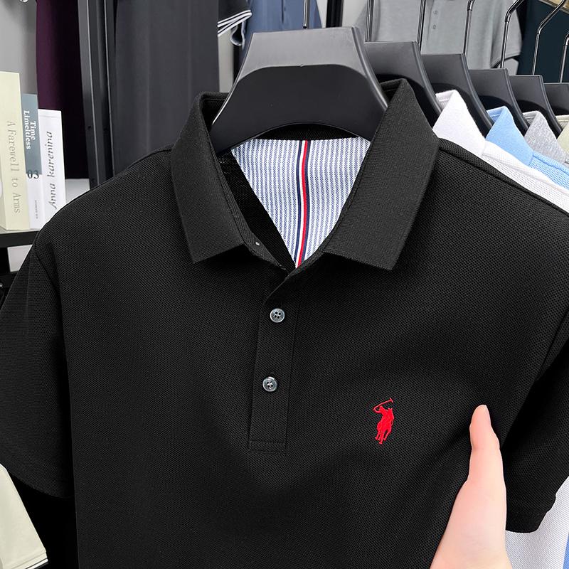 STORN High End Brand 100% Cotton Short Sleeve Polo Shirt Men Luxur Pony Embroidery Comfort Breathable Fashion T-shirt Summer New Top
