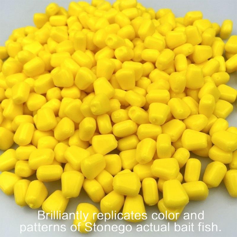 50Pcs Colored Carp Fishing Flavour Grass Carp Bait Corn Soft Pellet Lure Creamy Corn Fragrance Bait Fishing
