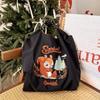 GUANchain Umweltfreundliche Damen-Handtasche: Exquisite gestickte Nylon-Einkaufstasche mit einer Schulter