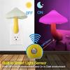 Pilz LED Nachtlichter Form Automatischer Sensor Schlafzimmerdeko US Stecker Wandlampen für Kinder Kinderzimmer Nachttisch Mini Lampe