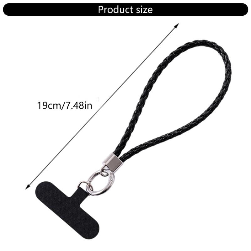 Leather Hand Wrist Strap Lanyard Phone Lanyard with Tether Tabs Lanyard Strap for Most Mobile Phone Anti Lost Strap