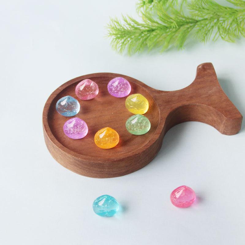 

150 шт. DIY камень ручной работы декоративные красочные ночные светящиеся капли воды микро ландшафтный забавный орнамент для ландшафтного горшечного хозяйства 30pcs