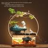 Chinese-style flowing water ornaments landscape fish tank living room small fountain waterfall creative home decoration
