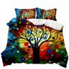 Tree Duvet Cover Bohemian Forest Happiness Tree Comforter Cover Bedding Set Twin Double Queen King Size Polyester Qulit Cover