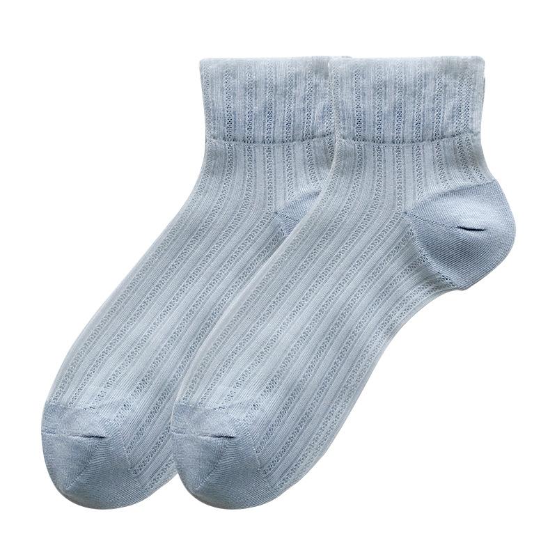 Spitzensocken Damen Sommer Dünne Kurze Socken Damen Sommer Mesh Atmungsaktiv Locker Eis-Socken Glasfaser Damen Socken