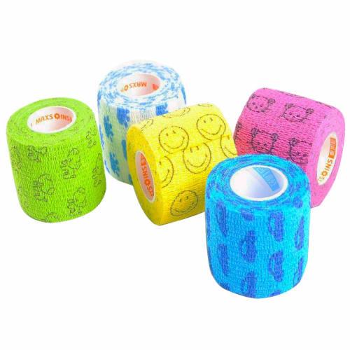 

Самоклеящиеся бинты Edostree PetFlex для собак и кошек, эластичные, водонепроницаемые, из нетканого материала, набор из 5 штук, 5,0 см x 4,5 м, CWBD-01