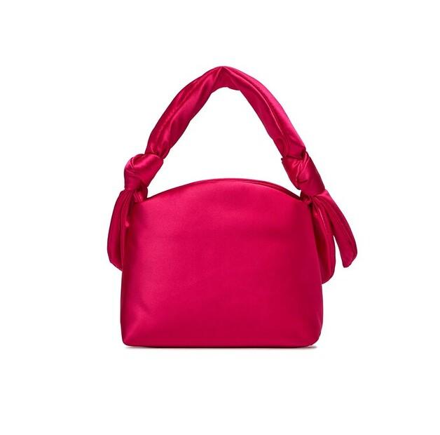 Сумка PINKO Knots Mini Pouch Satin PE 24 PLTT 102770 A1KA розовый