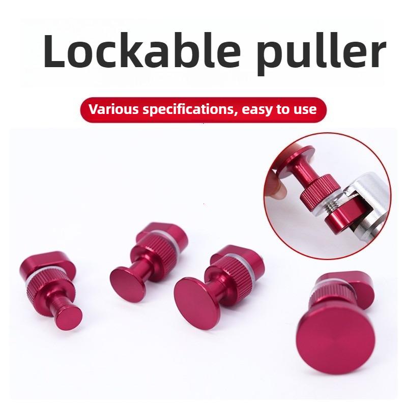 4Pcs Car dent repair tool puller leveling aluminum alloy round gasket puller accessories hail pit dent small pit repair reuse