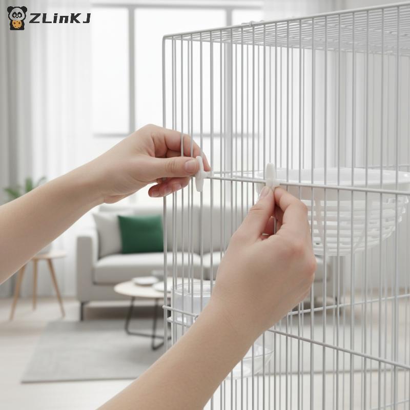 Canary Nest Plastic Cage Breeding Bowl for Resting Hatching Pet Birds Easy Install Accessory