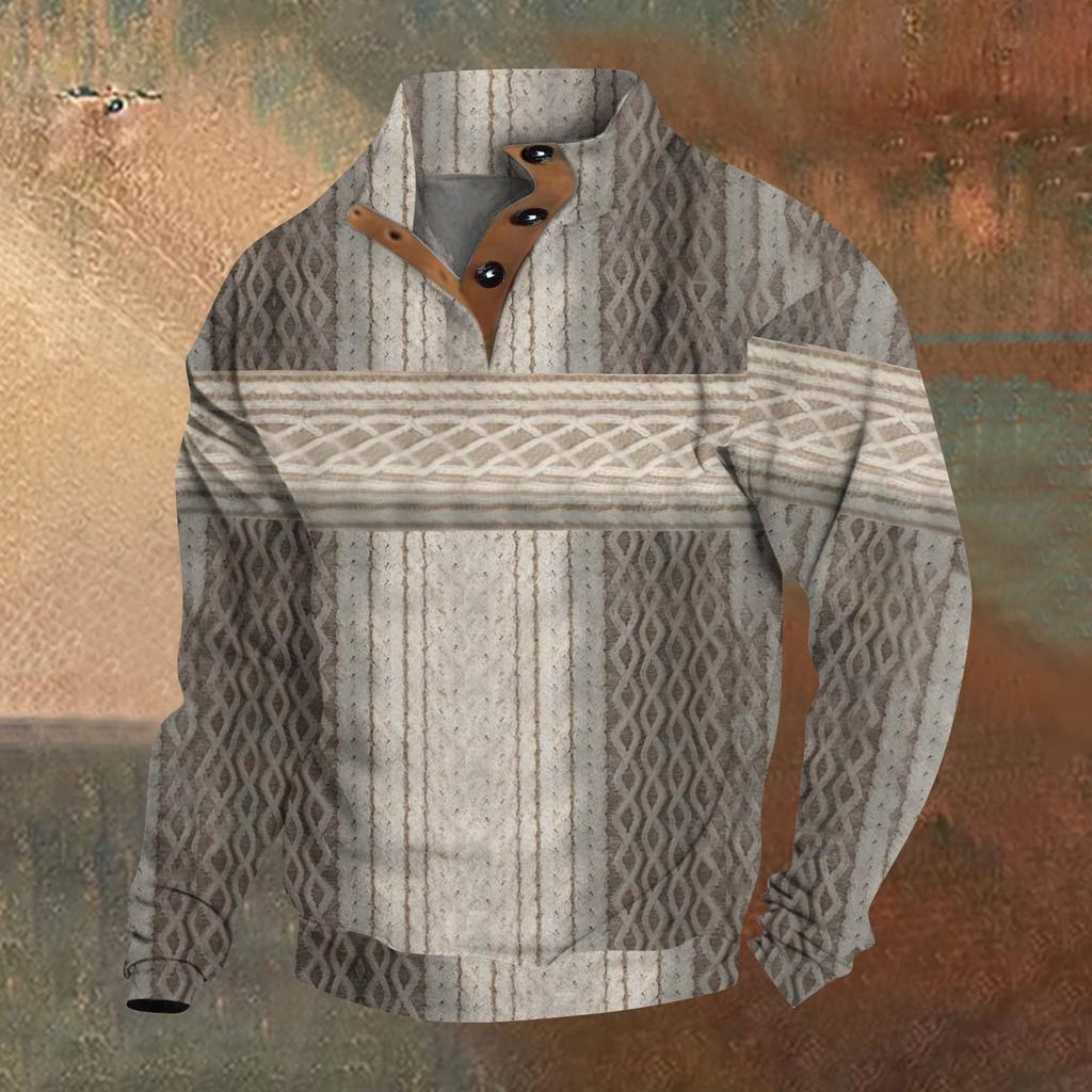 Spring And Men's Standing Collar Sweatshirt Is Outdoor Casual Sweaters Tops