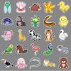 50 Cute Animal Waterproof Stickers: Original Cartoon Graffiti for Decorative Use