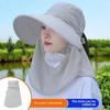 Sunshade Sun Hat Full Face Uv Sun Protection Adjustable Wide Brim Fishing Bucket Hats Mesh Breathable Outdoor Sun Visors