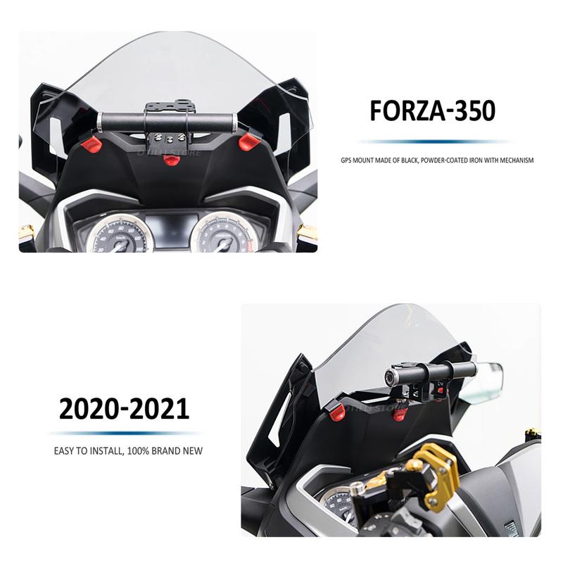 For Honda FOR Forza350 Forza125 Motorcycle FOR Forza-350 Forza-125 Phone Holder Stand GPS Navigator Plate Bracket 2020 2021 2022