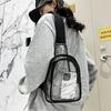Clear Chest Bag Women Men Waterproof Transparent PVC Crossbody Travel Pouch Outdoor Sports Phone Sling Shoulder Bag Daypack Sac