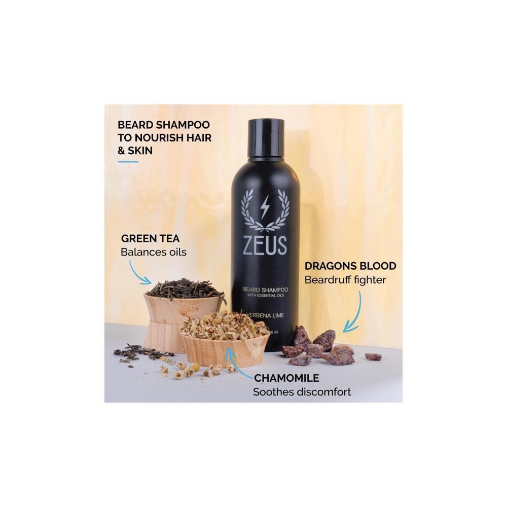 ZEUS Beard Shampoo & Beard Conditioner Set Beard Care+, 1 Pc, 236ml