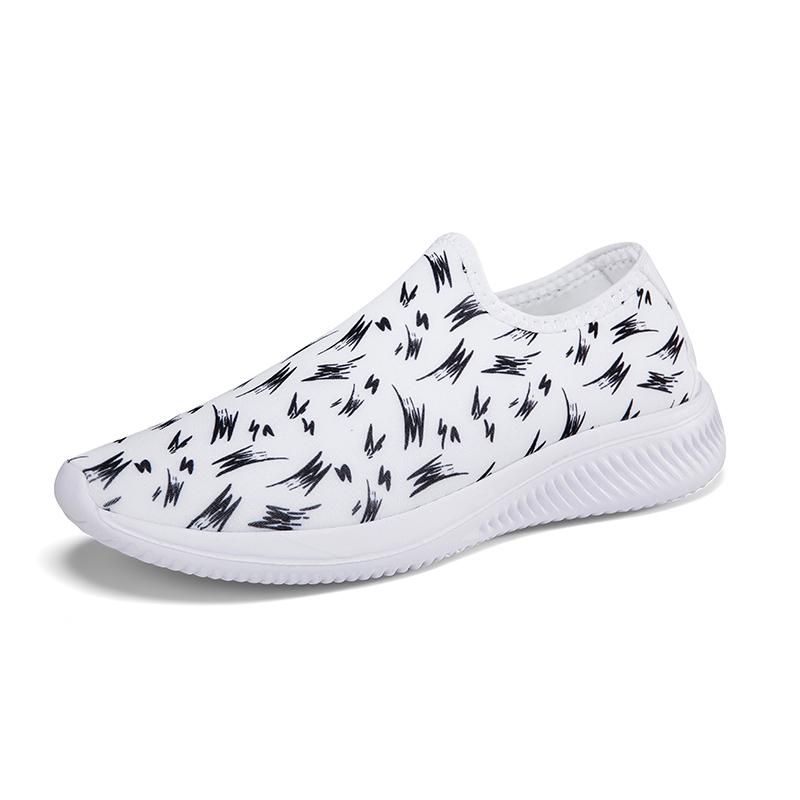 Fashion Outdoor Men Sneakers Walking Shoes Mesh Low Top Casual Shoes Lightweight Breathable Running Shoes Slip on EVA Sole EU 39-47