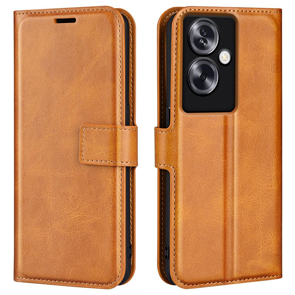 For Oppo A79 5G/A2 5G Case PU Leather Calf Texture Wallet Phone Protector
