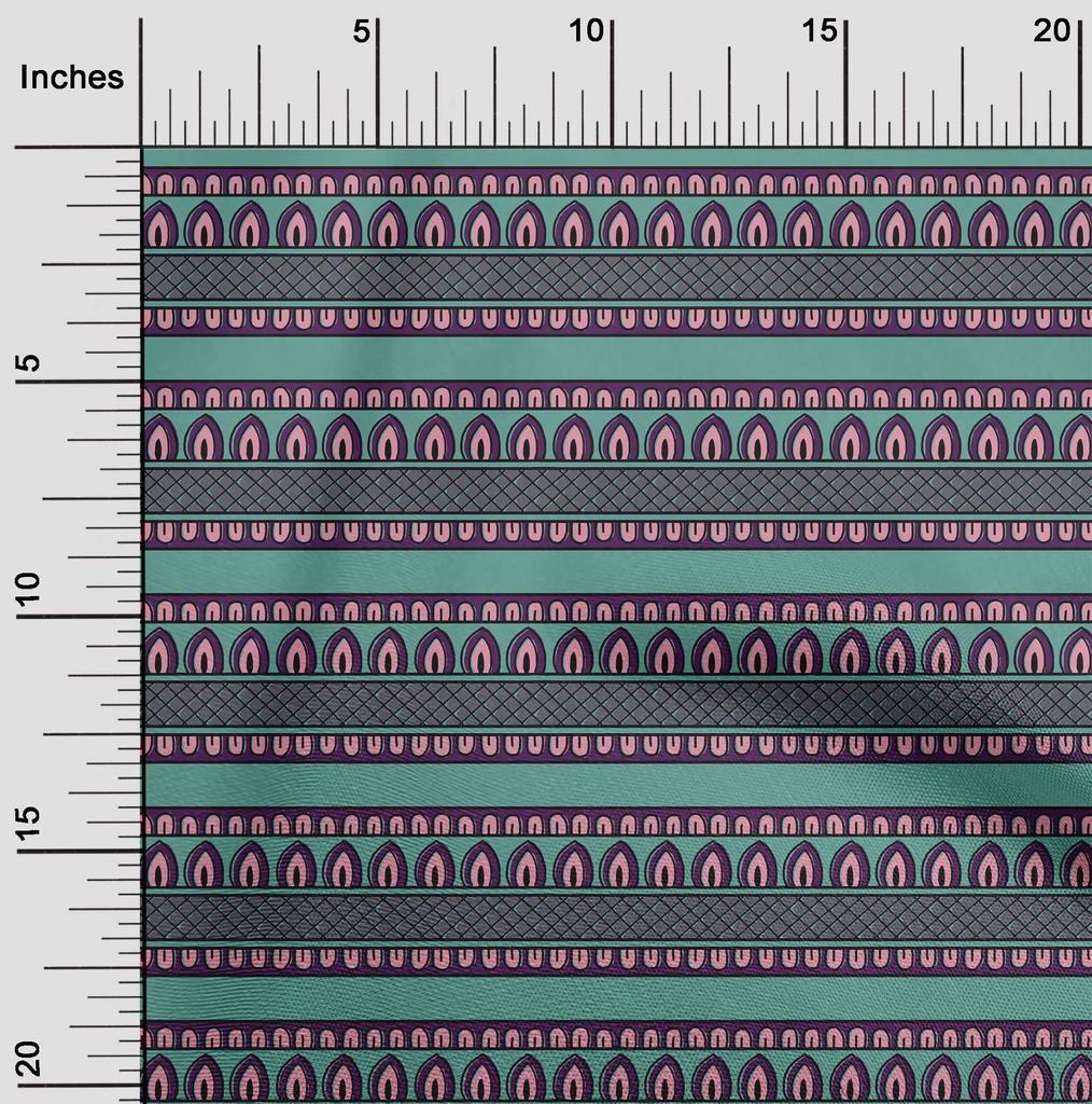 oneOone Cotton Flex Fabric Ethnic Block Printed Craft Fabric BTY 40 Inch
