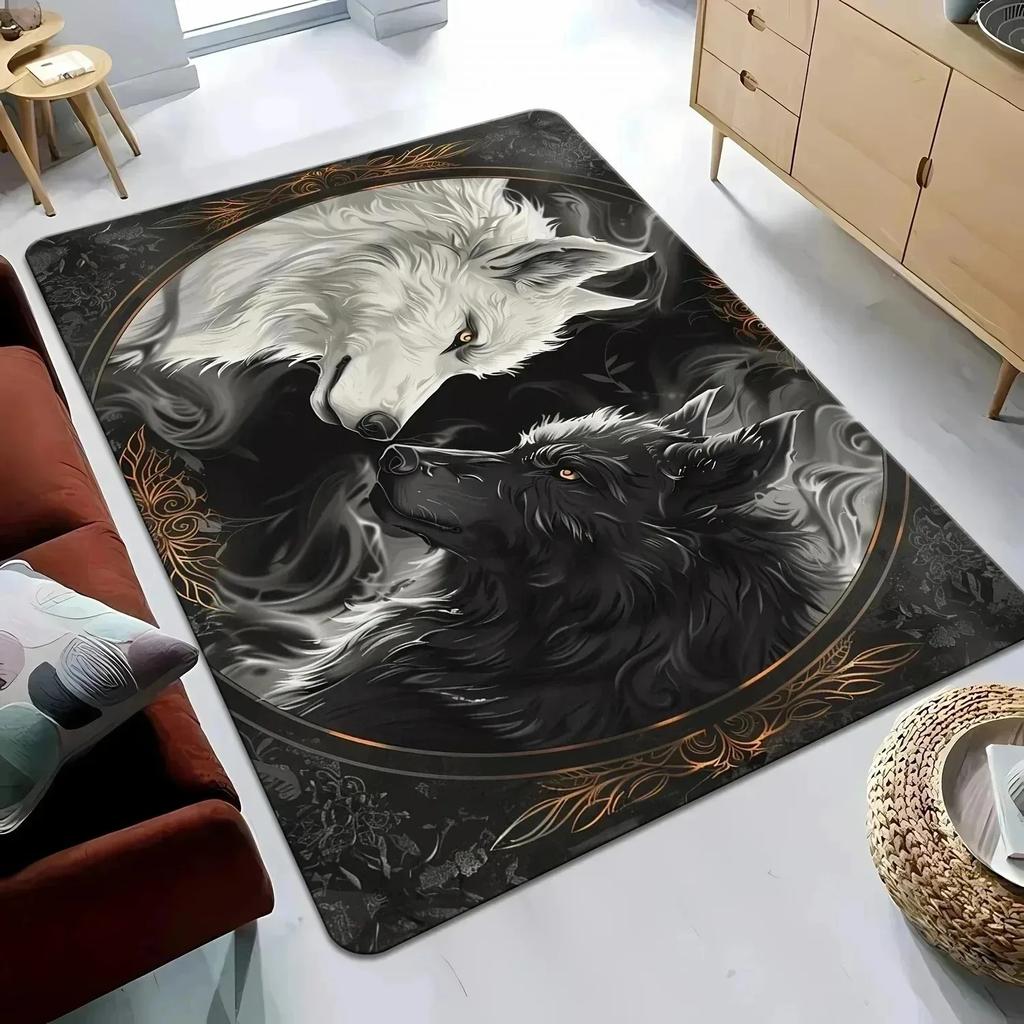 1 Stück Scheibenmuster Küchenteppiche Rutschfest Heimtürmatten Pop-Design Badezimmerteppiche Badematte Teppich für Zuhause Spüle Wäsche Dekor