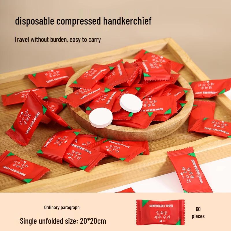 Thickened Disposable Compressed Face & Bath Towel – Travel-Sized Cotton Set
